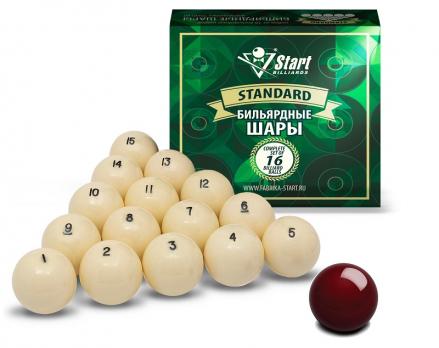 Комплект шаров для русской пирамиды Start Billiards Standard 68 мм 797401