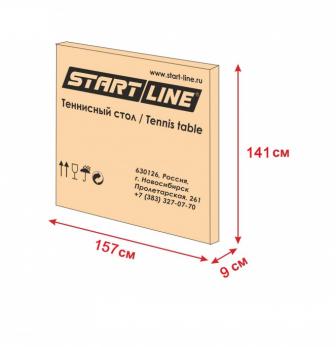 Теннисный стол Start line Olympic green с сеткой и комплектом аксессуаров