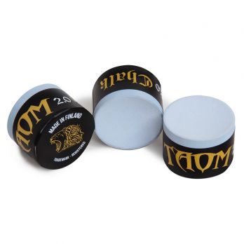 Мел для кия Taom Chalk 2.0 Blue в индивидуальной упаковке 1шт.