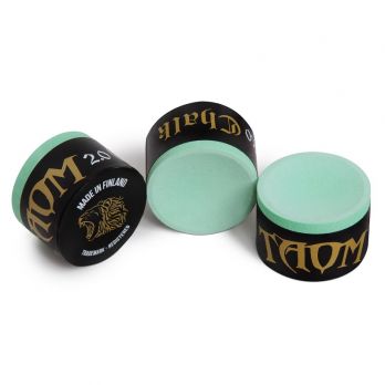 Мел для кия Taom Chalk 2.0 Green в индивидуальной упаковке 1шт.
