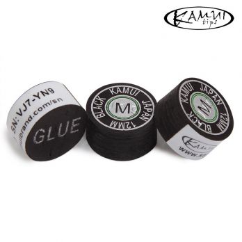 Наклейка для кия Kamui Black 12мм Medium 1шт.