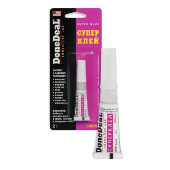 Клей для наклеек DoneDeal Super Glue 2 г блистер 1 шт.