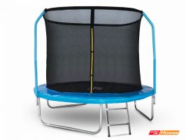 Батут StartLine Fitness 8 футов (244 см) с внутренней сеткой, держателями и лестницей