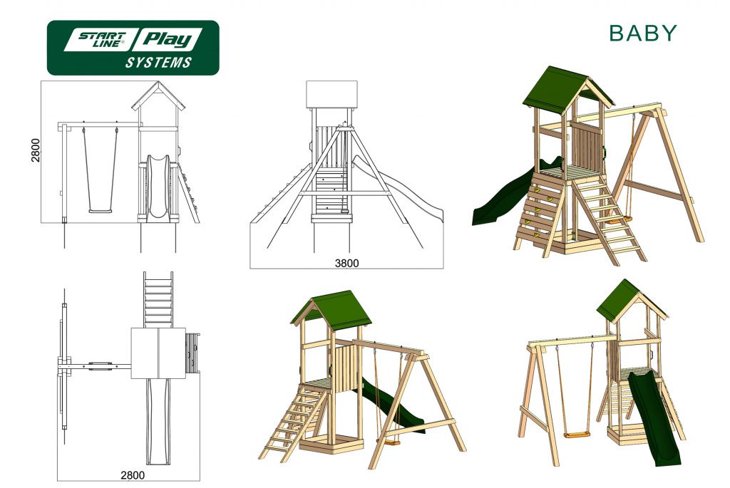 Детский городок BABY стандарт (green)