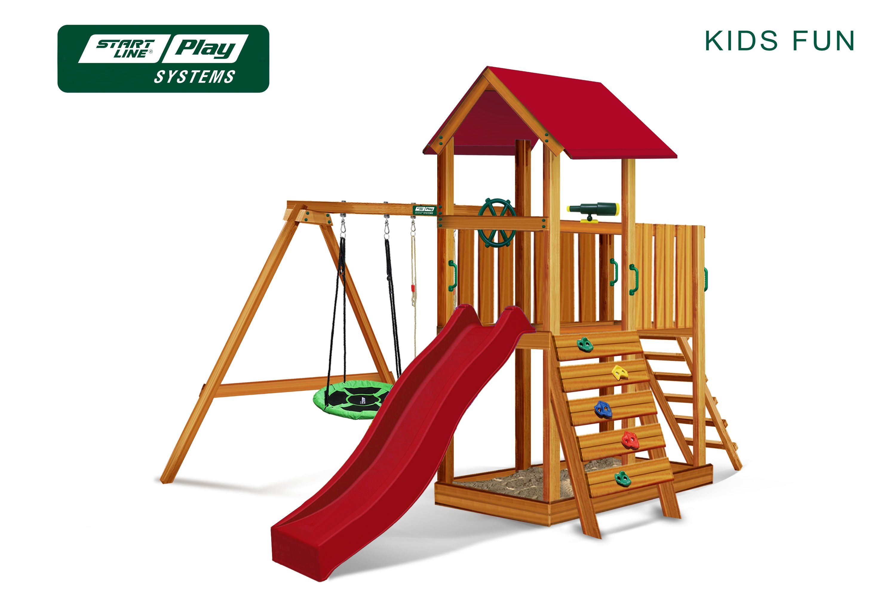 Детский городок KIDS FUN стандарт (green)